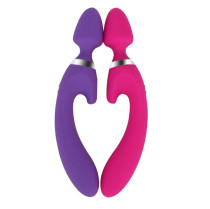 Double-hHeaded Vibrating Stick, Magnetic Charging Female AV Stick, Silicone Waterproof Massage Stick, Adult Sex Toys