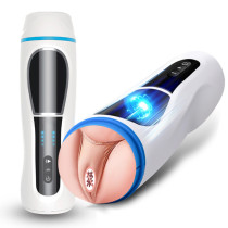 Automatic Intelligent Male Masturbation Cup Telescopic Sucking Masturbation Device Male Pulse Sex Toys