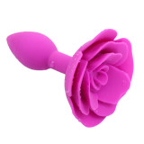SM Sex Toys New Rose Flower Silicone Anal Plug Adult Sex Tail Back Court Anal Plug