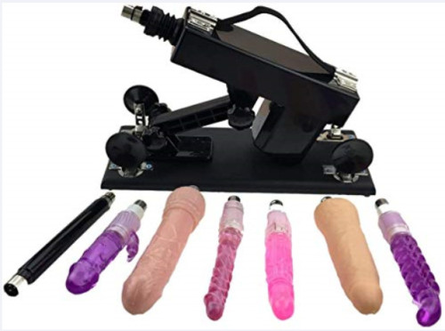 Female Gun Machine Masturbation Device Automatic Telescopic Vibrator Simulation Dildo Package