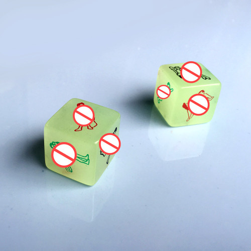 （Note: This item is not sold separately）Adult Sex dice 6 Side Glow-In-The-Dark Sex Posture Dice Combination Accessories