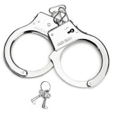 Police Handcuffs Metal Ankle Shackles Binding Bondage Sex Bondage Props Stainless Steel Handcuffs