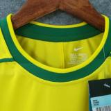 1998 Ronaldo # 9 Brazil Home Retro Soccer Jersey(印9号与名字）