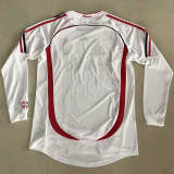 2006/2007 ACM Away White Long Sleeve Retro Soccer Jersey (长袖)(带决赛小字)