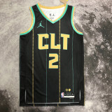 22/23 HORNETS BALL #2 Black City Edition Top Quality Hot Pressing NBA Jersey
