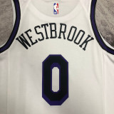 22/23 LAKERS WESTBROOK #0 White City Edition Top Quality Hot Pressing NBA Jersey