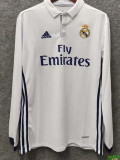 2016/2017 RMA Home Long Sleeve Retro Soccer Jersey (长袖)
