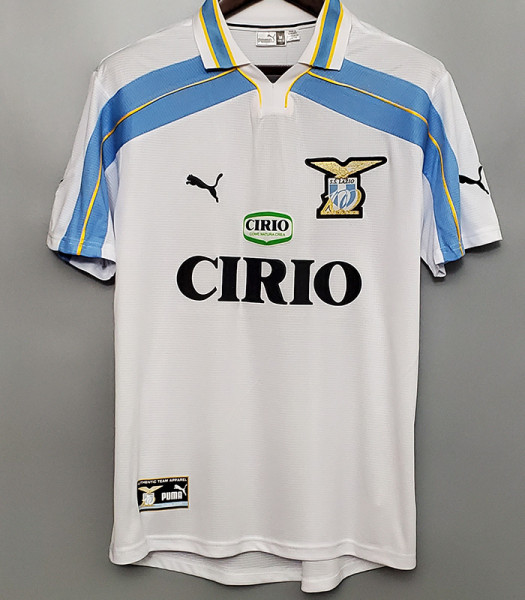 1998/2000 Lazio Away White Retro Soccer Jersey