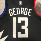 22/23 Clippers GEORGE #13 Black Top Quality Hot Pressing NBA Jersey (Trapeze Edition)