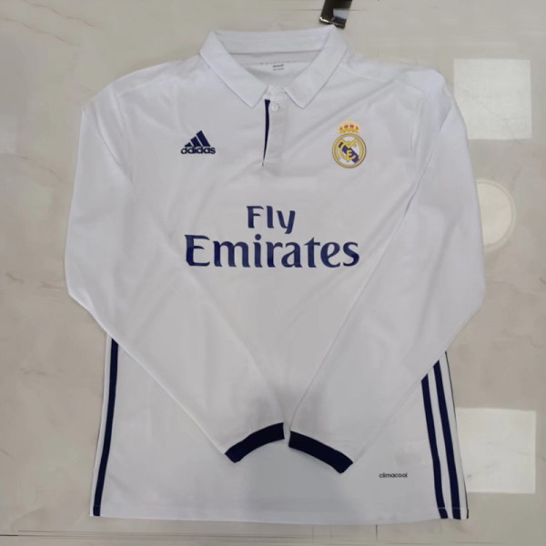 2016/2017 RMA Home Long Sleeve Retro Soccer Jersey (长袖)