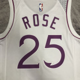 2018/2019 Timberwolves ROSE #25 White Retro Top Quality Hot Pressing NBA Jersey