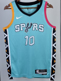 22/23 SA Spurs SOCHAN #10 Blue City Edition Top Quality Hot Pressing NBA Jersey