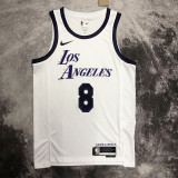 22/23 LAKERS BRYANT #8 White City Edition Top Quality Hot Pressing NBA Jersey