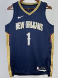 22/23 Pelicans WILLIAMSON #1 Royal Blue Top Quality Hot Pressing NBA Jersey