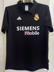2002/2003 RMA Away Black Retro Soccer Jersey