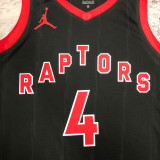 22/23 RAPTORS BARNES #4 Black red Top Quality Hot Pressing NBA Jersey (Trapeze Edition)