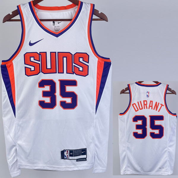 22/23 SUNS DURANT #35 White Top Quality Hot Pressing NBA Jersey
