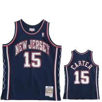 2006/2007 NETS CARTER #15 Dark Blue Retro Top Quality Hot Pressing NBA Jersey