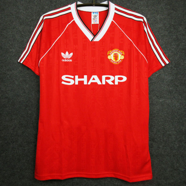 1988/1990 Man Utd Home Retro Soccer Jersey