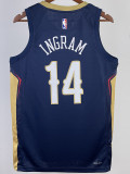 22/23 Pelicans INGRAM #14 Royal Blue Top Quality Hot Pressing NBA Jersey