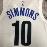 22/23 NETS SIMMONS #10 White City Edition Top Quality Hot Pressing NBA Jersey