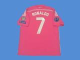 2014/2015 RMA Away Pink Retro Soccer Jersey