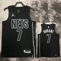 22/23 NETS DURANT #7 Black Top Quality Hot Pressing NBA Jersey (Trapeze Edition)