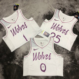 2018/2019 Timberwolves ROSE #25 White Retro Top Quality Hot Pressing NBA Jersey