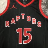 22/23 RAPTORS CARTER #15 Black red Top Quality Hot Pressing NBA Jersey (Trapeze Edition)