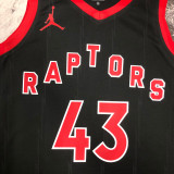 22/23 RAPTORS SIAKAM #43 Black red Top Quality Hot Pressing NBA Jersey (Trapeze Edition)