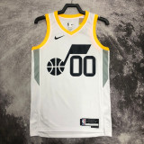 22/23 JAZZ CLARKSON #00 White Top Quality Hot Pressing NBA Jersey