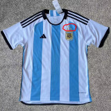22/23 CAMPEONES DEL MUNDO 3 Stars Argentina Home Fans Soccer Jersey (三星)