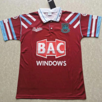 1991/1992 West Ham Home Retro Soccer Jersey