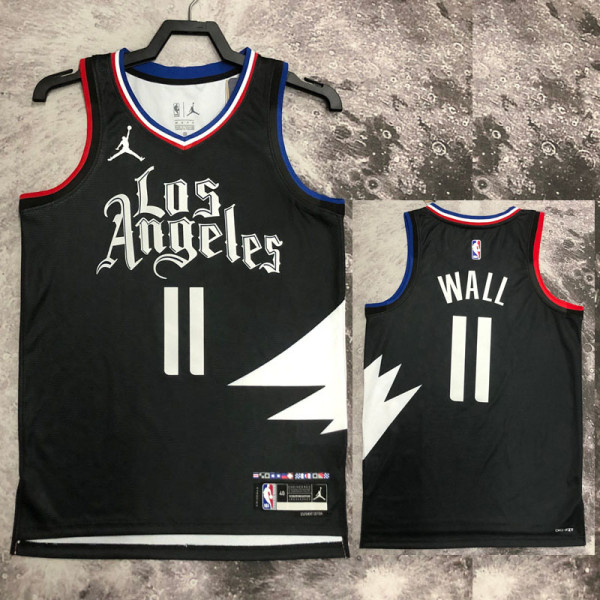 22/23 Clippers WALL #11 Black Top Quality Hot Pressing NBA Jersey (Trapeze Edition)