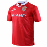 1999/2000 Man Utd Home Retro Soccer Jersey (带决赛字)