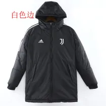 22/23 JUV Black Hooded Cotton Coat White Edge (白色边) 棉衣