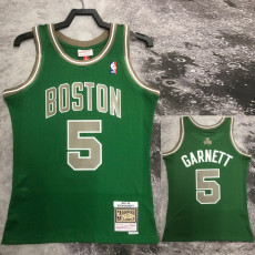 03-04 CELTICS GARNETT #5 Green Retro Top Quality Hot Pressing NBA Jersey