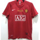 2007/2008 Man Utd home Red Retro soccer jersey(带胸前决赛字)