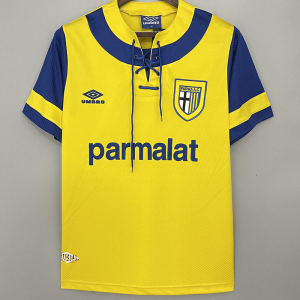 1993/1995 Parma Yellow Retro Soccer Jersey