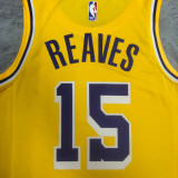 22/23 LAKERS REAVES #15 Yellow Top Quality Hot Pressing NBA Jersey(圆领)