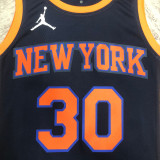 22/23 KNICKS RANDLE #30 Black Top Quality Hot Pressing NBA Jersey (Trapeze Edition) 飞人版