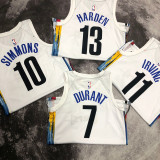22/23 Nets SIMMONS #10 White City Edition Top Quality Hot Pressing NBA Jersey