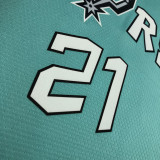 22/23 Sa Spurs DUNCAN #21 Blue City Edition Top Quality Hot Pressing NBA Jersey