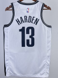 22/23 Nets HARDEN #13 White Top Quality Hot Pressing NBA Jersey