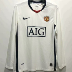 2008/2009 Man Utd Away Long Sleeve Retro Soccer Jersey (长袖)