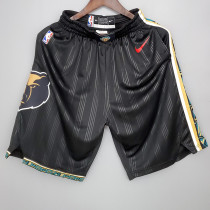 20/21 GRIZZLIES Black City Edition Top Quality NBA Pants (条纹)