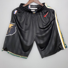 20/21 GRIZZLIES Black City Edition Top Quality NBA Pants (条纹)