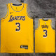 22/23 LAKERS DAVIS #3 Yellow Top Quality Hot Pressing NBA Jersey(圆领)