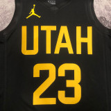 22/23 JAZZ MARKKANEN #23 Black Top Quality Hot Pressing NBA Jersey (Trapeze Edition)