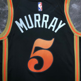 22/23 HAWKS MURRAY #5 Black City Edition Top Quality Hot Pressing NBA Jersey